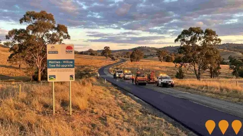 AI impression: Merriwa to Willow Tree Road (MR358) Rehabilitation, Transport & Logistics