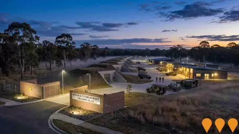 AI impression: Explosive Ordnance Facilities Northern NSW Redevelopment (Defence Establishment Orchard Hills), National Security