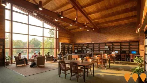 AI impression: Gledswood Hills Library Branch, Social Infrastructure