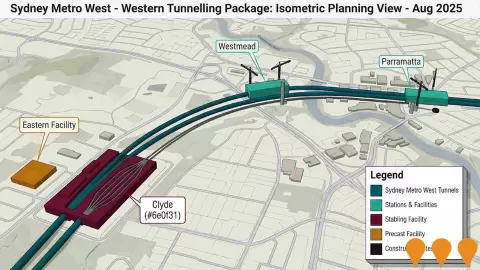 AI impression: Sydney Metro West - Western Tunnelling Package, Transport & Logistics