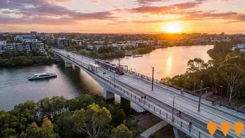 AI impression: Parramatta Light Rail Stage 2 Enabling Works - Melrose Park to Wentworth Point Bridge, Transport & Logistics