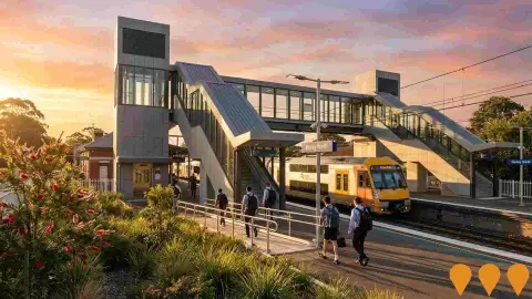 AI impression: Bexley North & Como Station Accessibility Upgrades, Transport & Logistics
