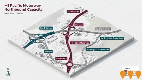 AI impression: M1 Pacific Motorway Northbound Capacity (Wahroonga to Mount Colah), Transport & Logistics
