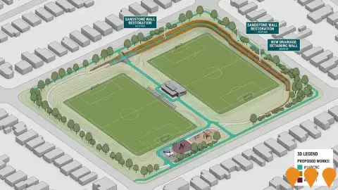 AI impression: Gardiner Park Retaining Wall Restoration and Footpath Works, Communities, Precincts & Urban Renewal