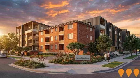 AI impression: Kingsford Social and Affordable Housing Redevelopment, Residential Development