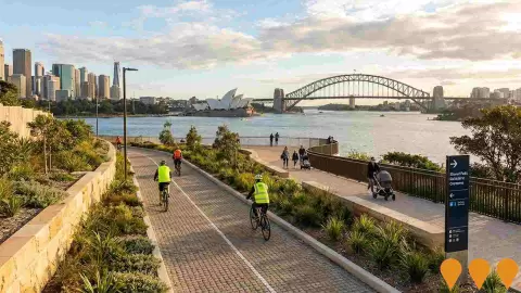 AI impression: Kirribilli to Cremorne Walking, Cycling and Streetscape Upgrades, Sports & Recreation