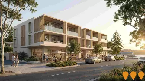 AI impression: Palm Beach Shop-Top Housing (Former General Store site), Residential Development