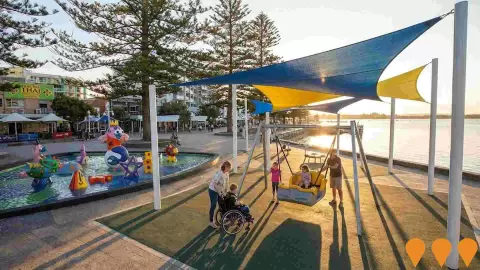 AI impression: The Entrance Waterfront Plaza Accessible Playspace, Sports & Recreation