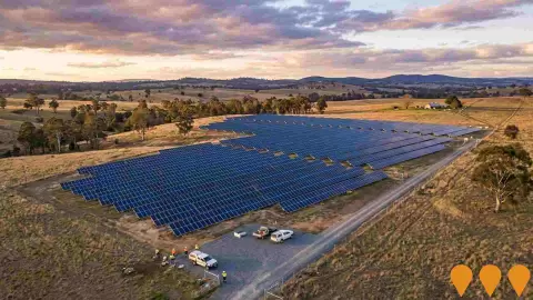 AI impression: Proposed Solar Farm, 347 Dangarsleigh Road, Energy