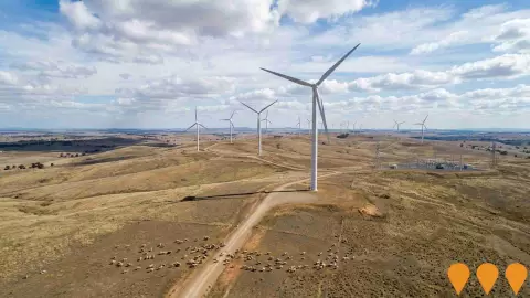 AI impression: Winterbourne Wind Farm, Energy