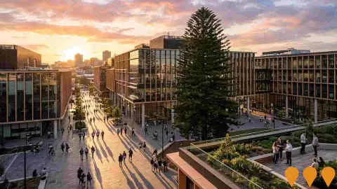 AI impression: University of Newcastle, City Campus Development, Education & Training