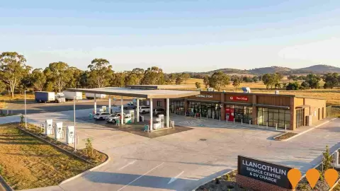 AI impression: Llangothlin Service Station Development, Transport & Logistics