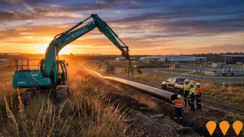 AI impression: Warwick Industrial Estate Water Recycling Pipeline, Environmental & Disaster Management