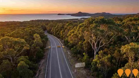 AI impression: Fingal Bay Link Road, Transport & Logistics