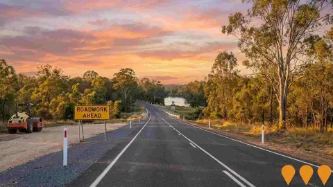 AI impression: Mungar Road Upgrade, Transport & Logistics