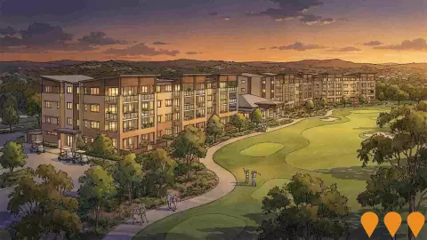 AI impression: McLeod Country Golf Club Retirement Village, Ports, Marinas, Fisheries & Aquaculture