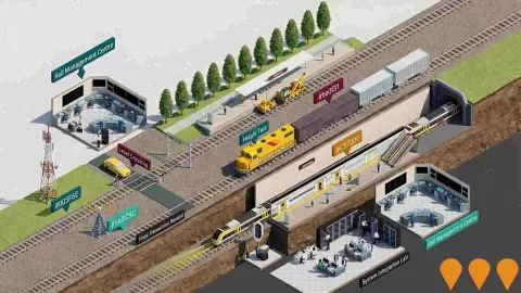 AI impression: Cross River Rail - Rail, Integration and Systems Alliance, Transport & Logistics