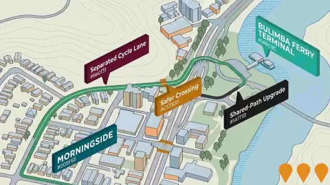AI impression: Morningside-Bulimba Bikeway Extension, Transport & Logistics