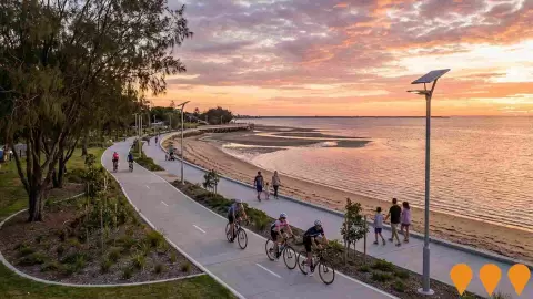 AI impression: Hornibrook Esplanade Cycleway Stage 2a, Sports & Recreation