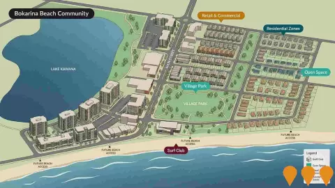 AI impression: Bokarina Beach Master Planned Community, Communities