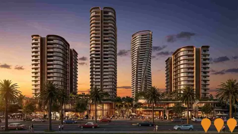 AI impression: La Pelago, Precincts & Urban Renewal