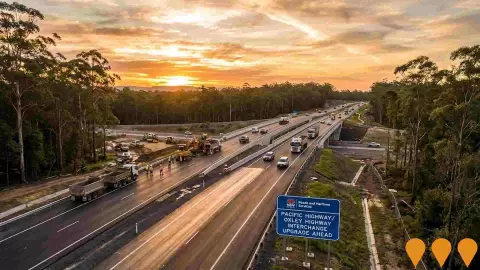 AI impression: Pacific Highway - Oxley Highway Interchange Upgrade, Transport & Logistics