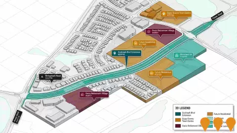 AI impression: Goshawk Boulevard Extension, Transport & Logistics