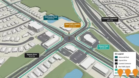 AI impression: Helensvale Road and Signato Drive Intersection Upgrade, Transport & Logistics