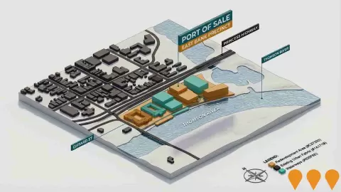 AI impression: Port of Sale East Bank Redevelopment Study, Communities, Precincts & Urban Renewal