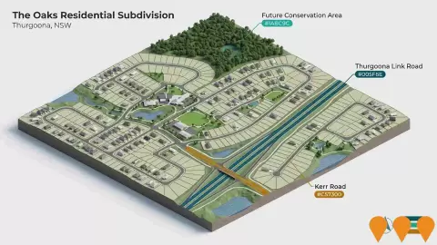 AI impression: The Oaks Residential Subdivision, Residential Development