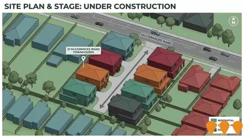 AI impression: 21 Mccormicks Road Townhouses, Residential Development