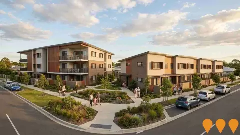 AI impression: Hill Street Social and Affordable Housing, Residential Development
