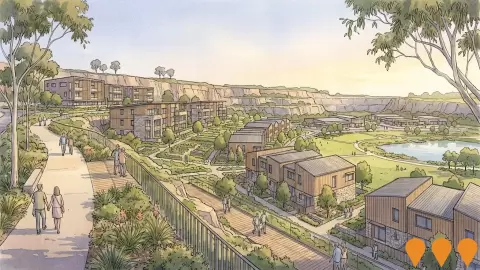 AI impression: Bombo Quarry Precinct, Communities, Precincts & Urban Renewal