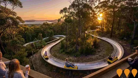 AI impression: Toboggan Hill Park, Tourism