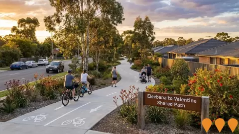AI impression: Bareki Road, Eleebana to Valentine Shared Path, Sports & Recreation