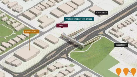AI impression: Stock Road Pedestrian Bridge, Transport & Logistics