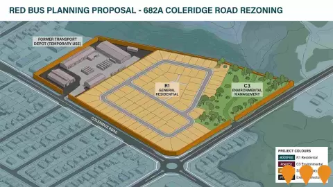 AI impression: Red Bus Planning Proposal - 682A Coleridge Road Rezoning, Communities, Precincts & Urban Renewal