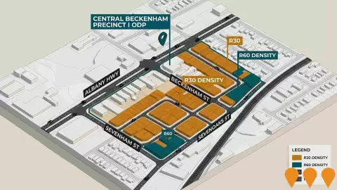 AI impression: Central Beckenham Precinct I ODP, Communities, Precincts & Urban Renewal