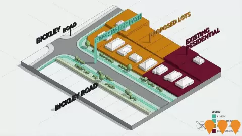 AI impression: Principal Shared Paths - Bickley Road, Transport & Logistics