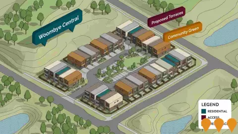 AI impression: Woombye Central, Residential Development