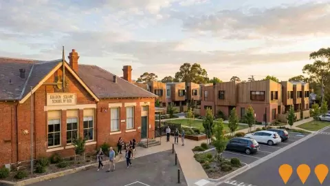 AI impression: Former Golden Square Primary School Redevelopment, Communities, Precincts & Urban Renewal
