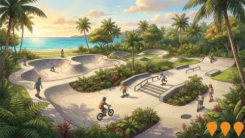 AI impression: Port Douglas Skatepark Replacement, Sports & Recreation