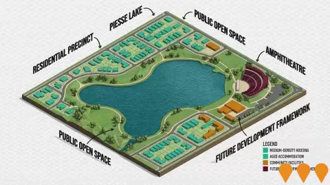 AI impression: Piesse Lake Structure Plan and Residential Development, Residential Development