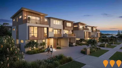 AI impression: 95 on First Townhouses (Sea Esta), Residential Development