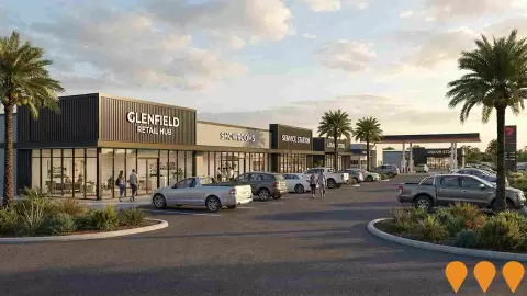 AI impression: Glenfield Commercial Retail Hub, Precincts & Urban Renewal