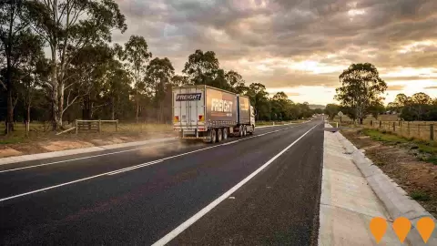 AI impression: Tocal Road Upgrade, Transport & Logistics