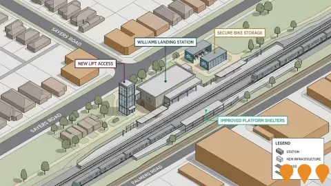 AI impression: Williams Landing Station Improvements, Transport & Logistics