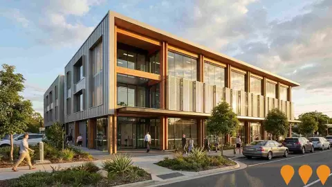 AI impression: Mixed-Use Office and Retail Building, Oxley, Retail