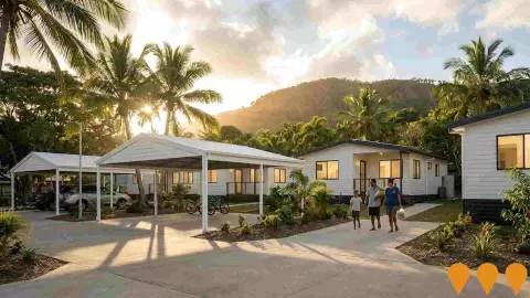 AI impression: Thursday Island Affordable Modular Homes, Residential Development
