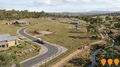 AI impression: Moore Creek Mountain View Rural Estates, Residential Development
